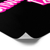 Schwarbie 12 Roze Poster (Hoek)