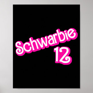 Schwarbie 12 Roze Poster