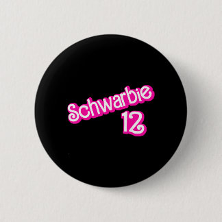 Schwarbie 12 Roze Ronde Button 5,7 Cm