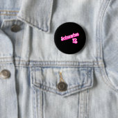 Schwarbie 12 Roze Ronde Button 5,7 Cm (In situ)