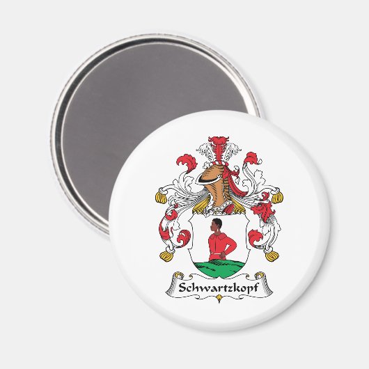 Schwartzkopf Family Crest Magneet (Voorkant / Achterkant)