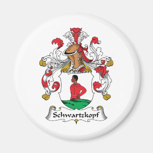 Schwartzkopf Family Crest Magneet