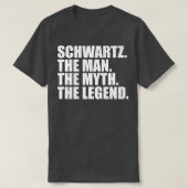 SchwartzSchwartz Achternaam Schwartz T-shirt (Design voorkant)