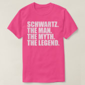 SchwartzSchwartz Achternaam Schwartz T-shirt (Design voorkant)
