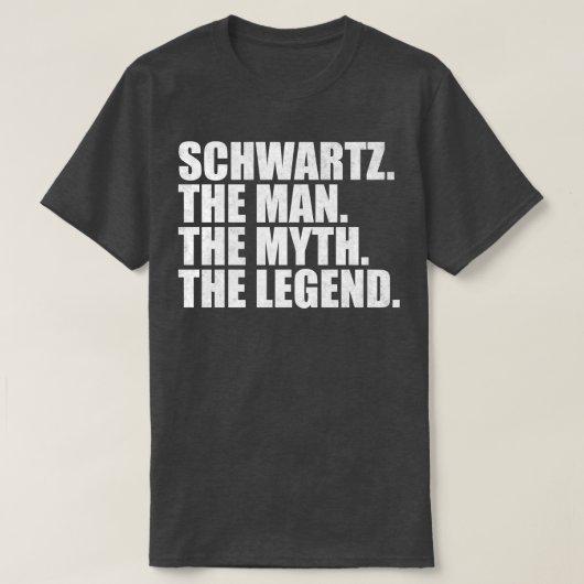 SchwartzSchwartz Achternaam Schwartz T-shirt (Design voorkant)