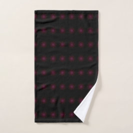 Schwarz mit Rosa Kreise Handdoek