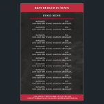 Schwarz, Rot Flyer<br><div class="desc">Flyer in Schwarz Rot,  gut geeignet für Restaurants,  Essen-Lieferservice. Editieren Sie ihr Produkt einfach in dem Sie ihren Text eingeben. Sie können die Schriftart,  Farbe und die Position individuell durch "weitere Personalisierung" auswählen.</div>