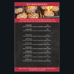 Schwarz, Rot Flyer<br><div class="desc">Flyer in Schwarz Rot,  gut geeignet für Restaurants,  Essen-Lieferservice. Editieren Sie ihr Produkt einfach,  laden Sie ein Foto ihrer Wahl hoch und ergänzen Sie es durch ihren Text. Sie können die Schriftart,  Farbe und die Position individuell durch "weitere Personalisierung" auswählen.</div>
