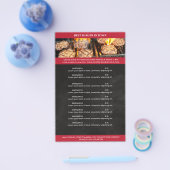 Schwarz, Rot Flyer (Enkel)