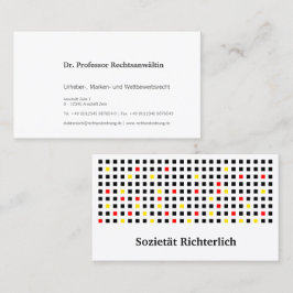 Schwarz Rot Gold Visitekaartje