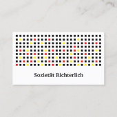 Schwarz Rot Gold Visitekaartje (Achterkant)