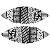 Schwarz und Weiß - modernes Muster American Football (Panelen)