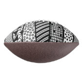 Schwarz und Weiß - modernes Muster American Football (Gedraaid 90)