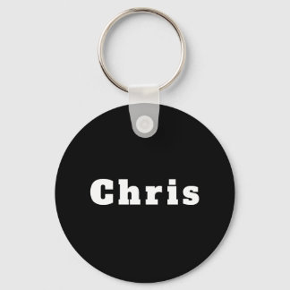 Schwarz weiß Chris Sleutelhanger