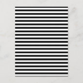 Schwarz & Weiß gestreifte Briefkaart (Voorkant)