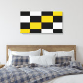 Schwarz-Weiss Kontrast Canvas Afdruk (Insitu (Slaapkamer))