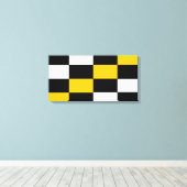 Schwarz-Weiss Kontrast Canvas Afdruk (Insitu (Houten vloer))