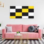 Schwarz-Weiss Kontrast Canvas Afdruk (Insitu (Woonkamer))