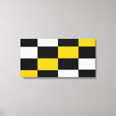 Schwarz-Weiss Kontrast Canvas Afdruk (Voorkant)