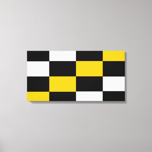 Schwarz-Weiss Kontrast Canvas Afdruk (Voorkant)