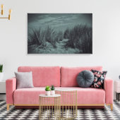 Schwarz - Weiße Dünen Canvas Afdruk (Insitu (Woonkamer))