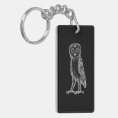 Schwarze Eule Sleutelhanger (Voorkant Links)