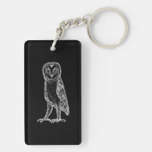 Schwarze Eule Sleutelhanger (achterkant)