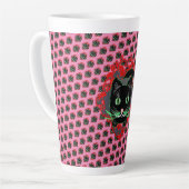 Schwarze Katze Latte Mok (Linkerhoek)