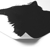 Schwarze Katze Poster (Hoek)