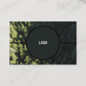 Schwarze professionelle Visitenkarte Visitekaartje (Voorkant)