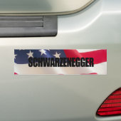 Schwarzenegger Bumpersticker (Op auto)