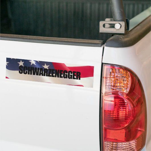Schwarzenegger Bumpersticker (Op Truck)