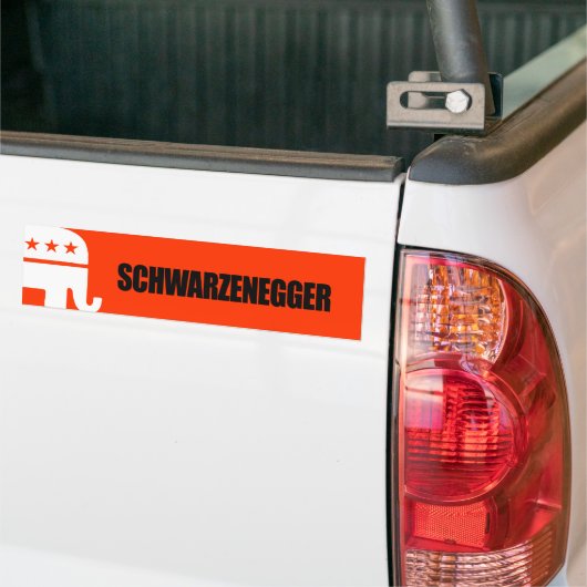 Schwarzenegger Bumpersticker (Op Truck)
