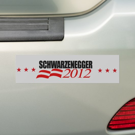 Schwarzenegger Bumpersticker (Op auto)