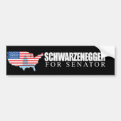 Schwarzenegger voor senator 2010 bumpersticker (Voorkant)