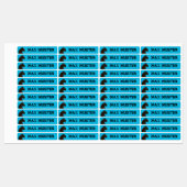 Schwarzer Panther blau 96 schmale Kinder Labels (Vel)