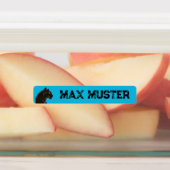 Schwarzer Panther blau 96 schmale Kinder Labels (Aangebracht)