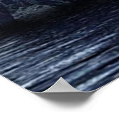 Schwarzer Tempelritter vor einer Burg Poster (Hoek)