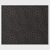 Schwarzes Jaguar Flecken Druck Cadeaupapier (Vlak)