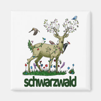 schwarzwald - Zwart bos Magneet