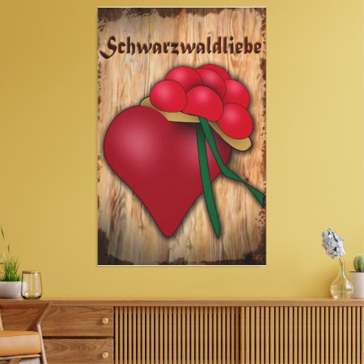 Schwarzwaldliebe Canvas Afdruk (Insitu (Woonkamer))