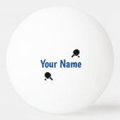 Schwarzweiss personalisiert pingpongbal (Voorkant)