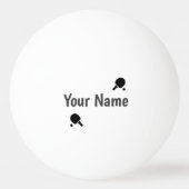 Schwarzweiss personalisiert pingpongbal (Voorkant)