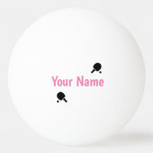 Schwarzweiss personalisiert tischtennisball pingpongbal (Voorkant)