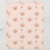 Schwebende Blumenmelodie Briefhoofd (Voorkant / Achterkant)