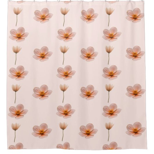 Schwebende Blumenmelodie Douchegordijn (Voorkant)
