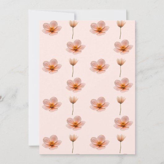 Schwebende Blumenmelodie Kaart (Voorkant)