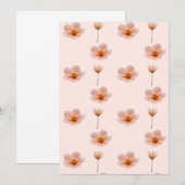 Schwebende Blumenmelodie Kaart (Voorkant / Achterkant)