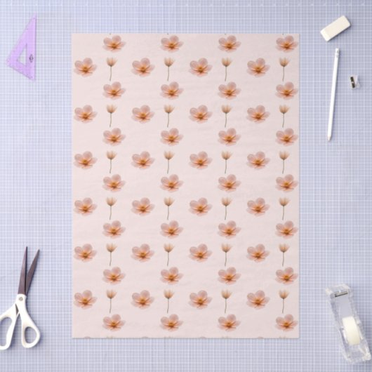 Schwebende Blumenmelodie Tissuepapier (Craft)