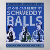 Schweddy Balls Ugly Sweater Poster (Voorkant)